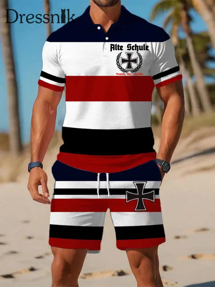 Männer Alte Schule Polo-Sets als bild / S