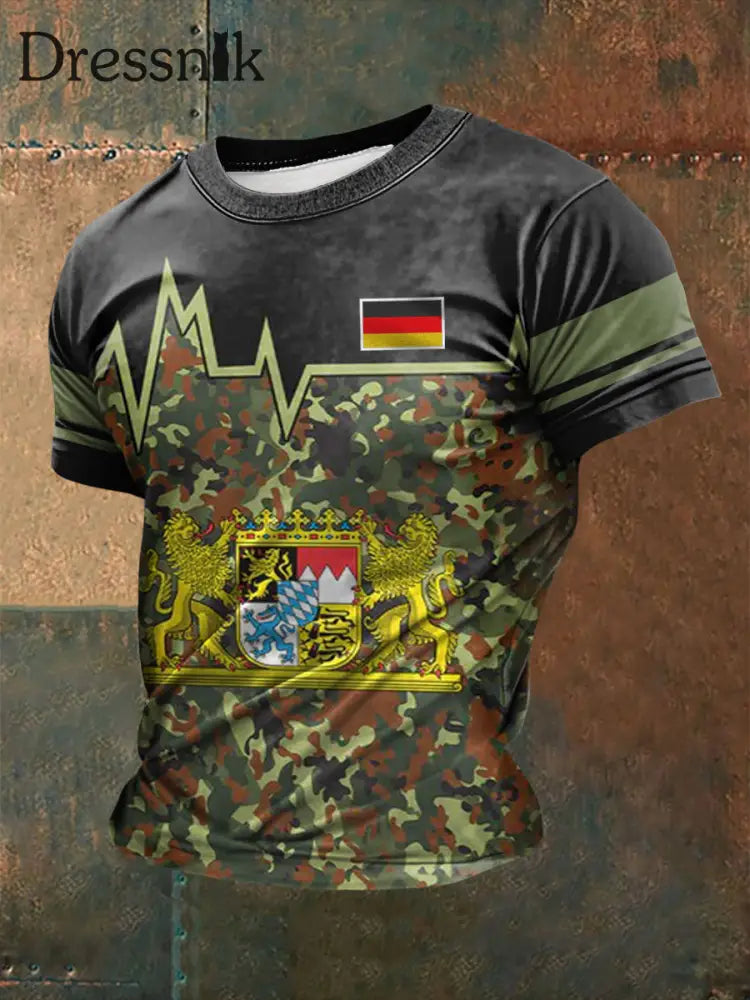 Männer Bavaria bedrucktes Kurzarm-T-Shirt als bild / S