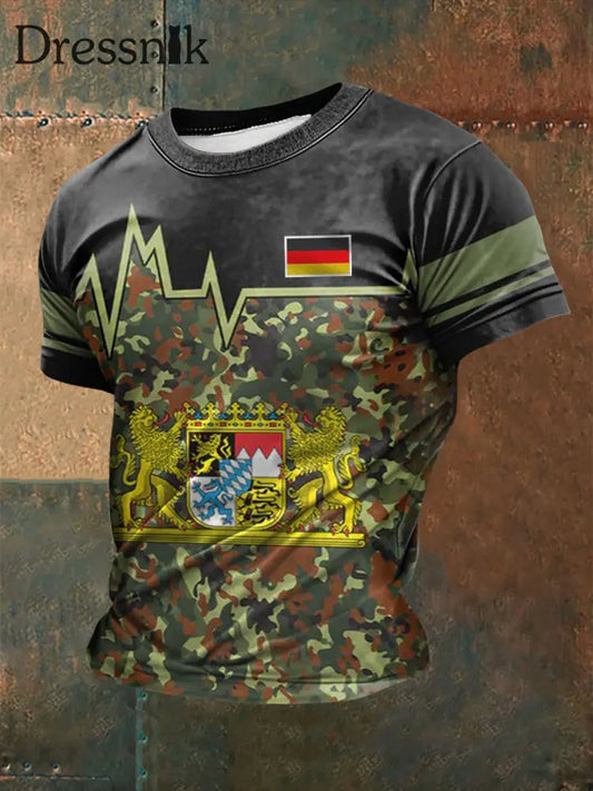 Männer Bavaria bedrucktes Kurzarm-T-Shirt als bild / S