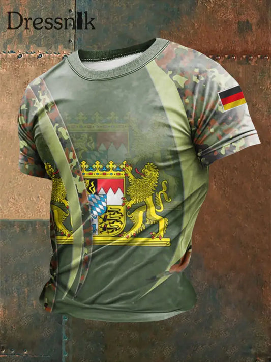 Männer Bavaria bedrucktes Kurzarm-T-Shirt als bild / S