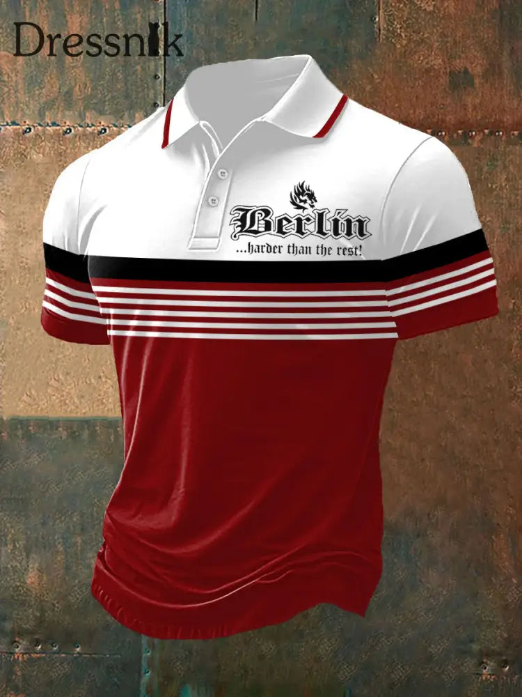 Männer Berlin härter als der Rest Polo-Shirt Rot / S