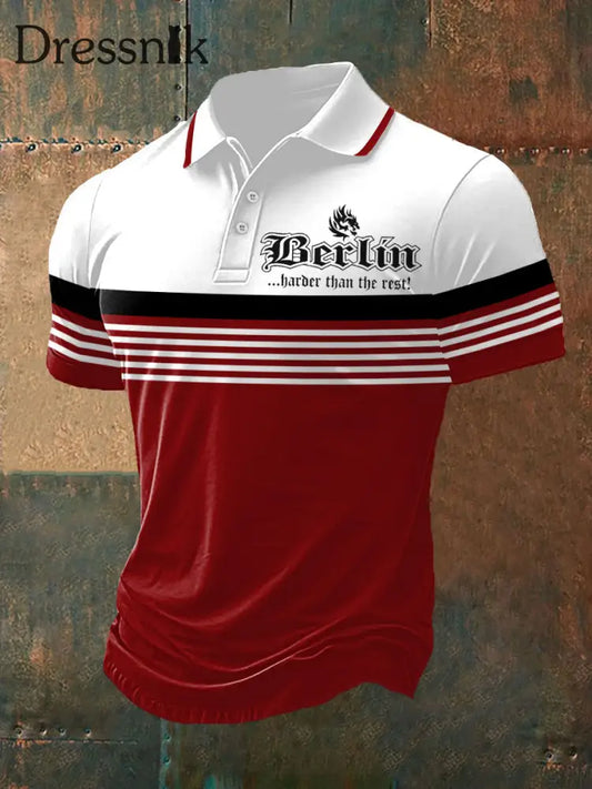 Männer Berlin härter als der Rest Polo-Shirt Rot / S