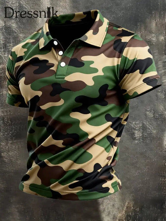 Männer Camouflage Shirt Tarnung / S