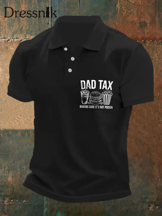 Männer Dad Tax T-Shirt Schwarz / S