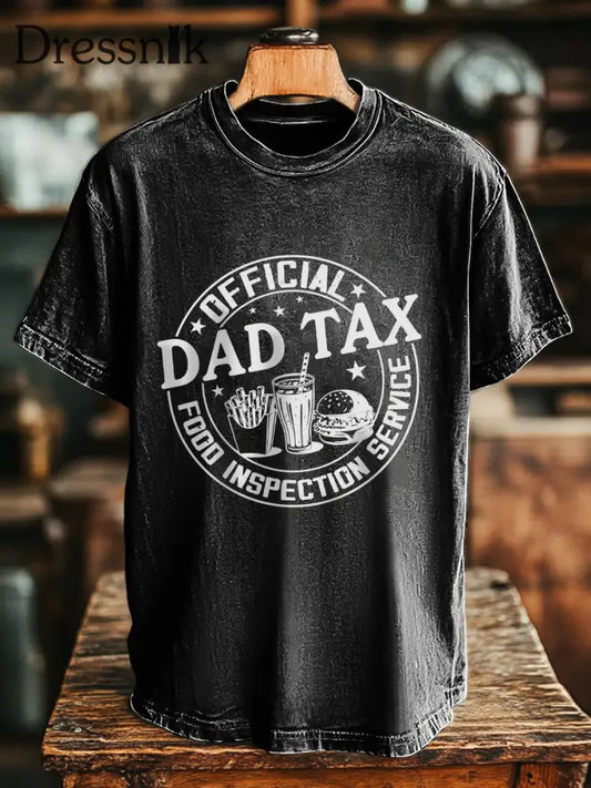 Männer Dad Tax T-Shirt Schwarz / S