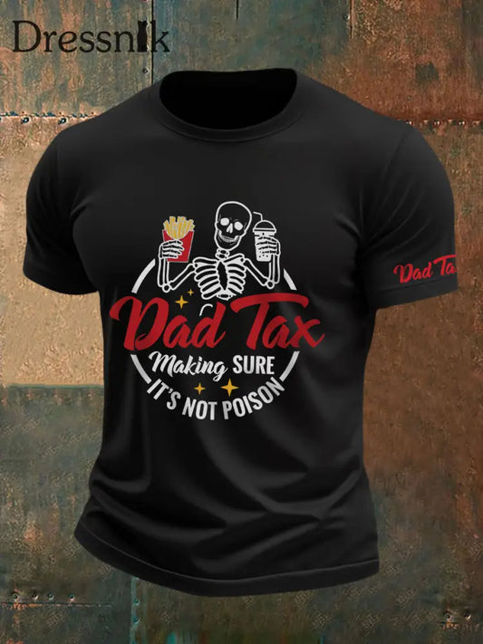 Männer Dad Tax T-Shirt Schwarz / S