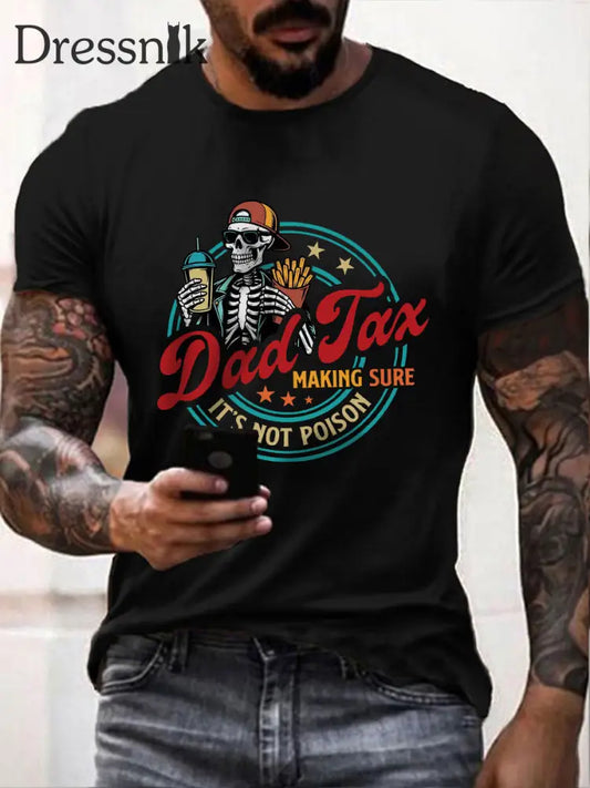 Männer Dad Tax T-Shirt Schwarz / S