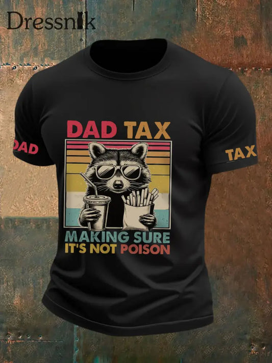 Männer Dad Tax T-Shirt Schwarz / S