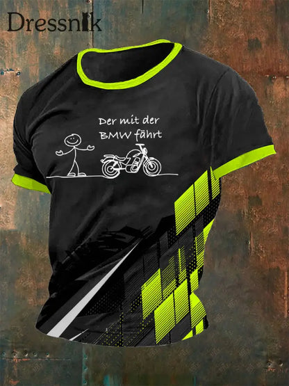 Männer Der mit der BMW fährt T-Shirt Schwarz / S