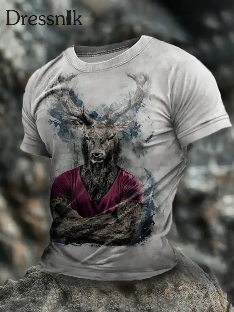 Männer deutsche Tiere kurze Ärmel T-Shirt als bild / S