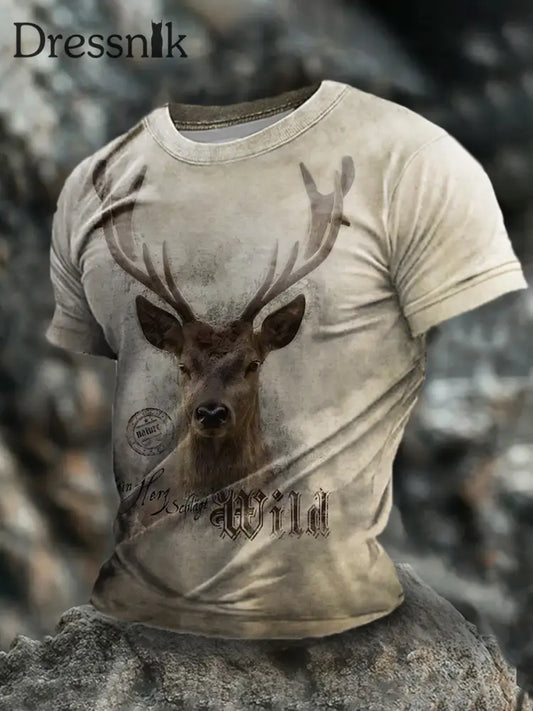 Männer deutsche Tiere kurze Ärmel T-Shirt als bild / S