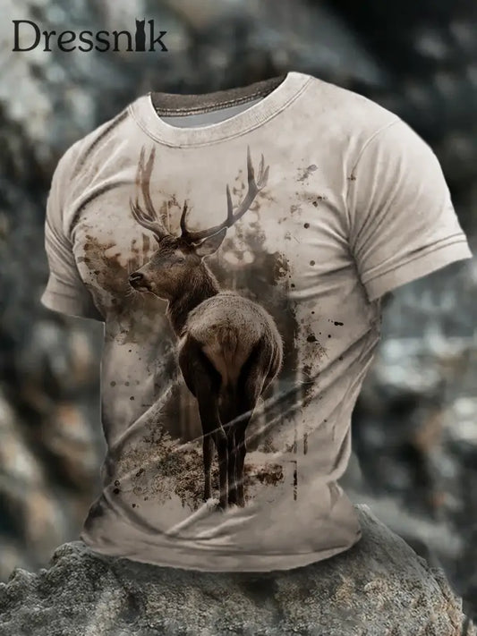 Männer deutsche Tiere kurze Ärmel T-Shirt als bild / S