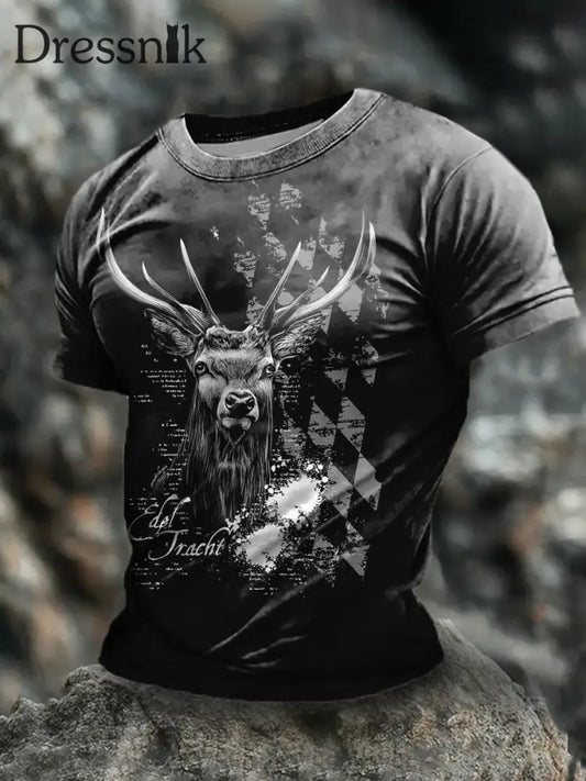 Männer deutsche Tiere kurze Ärmel T-Shirt als bild / S
