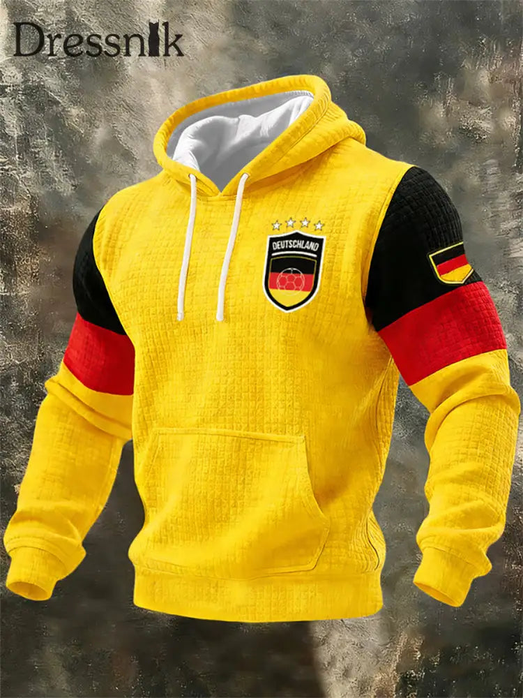 Männer deutscher Fußball 2026 Unterstützer Hoodie als bild / S