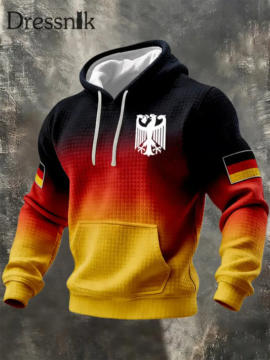 Männer deutscher Fußball 2026 Unterstützer Hoodie als bild / S