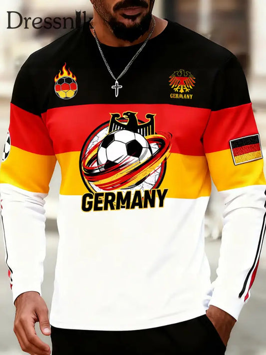Männer Deutscher Fußball 2026 Unterstützer T-Shirt als bild / S