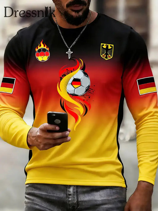 Männer Deutscher Fußball 2026 Unterstützer T-Shirt als bild / S