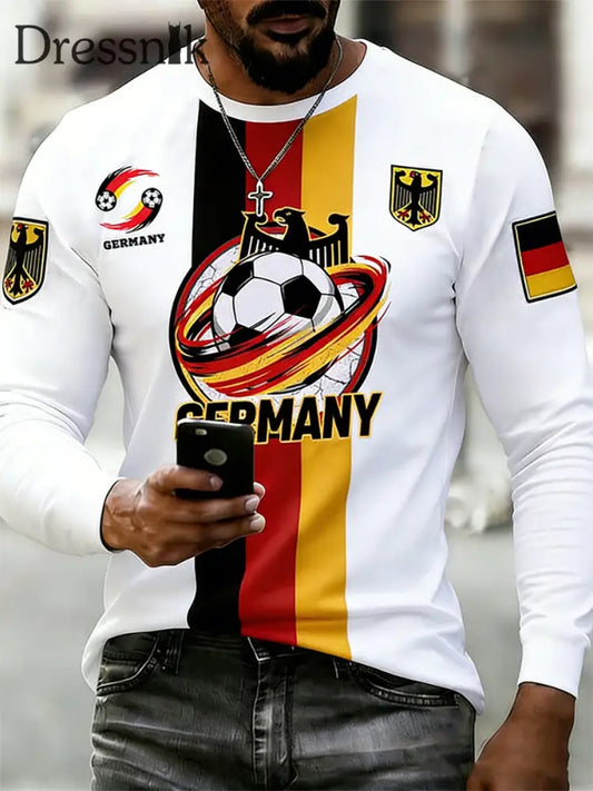 Männer Deutscher Fußball 2026 Unterstützer T-Shirt als bild / S