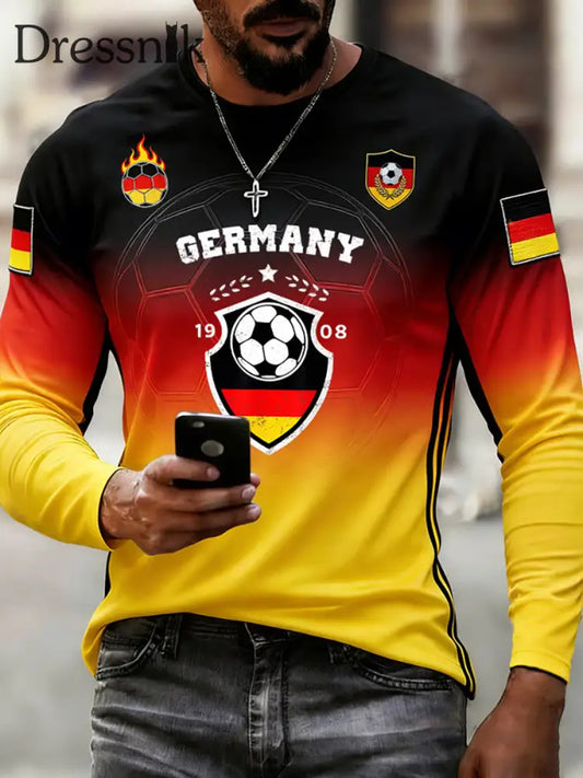 Männer Deutscher Fußball 2026 Unterstützer T-Shirt als bild / S