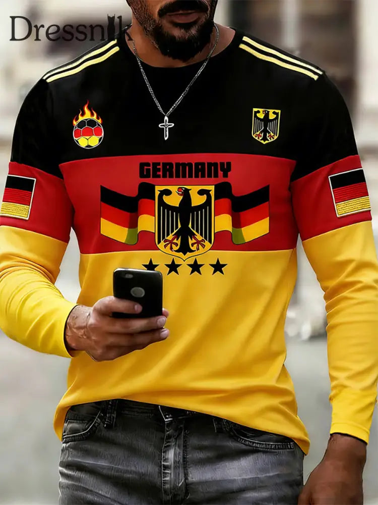 Männer Deutscher Fußball 2026 Unterstützer T-Shirt als bild / S