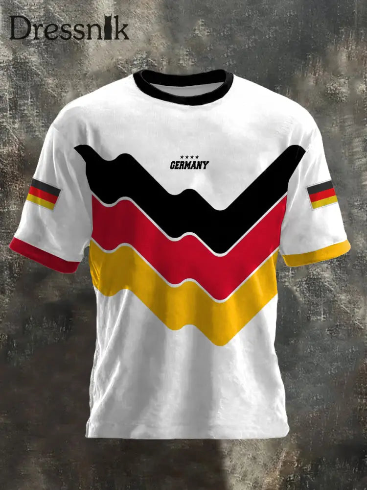 Männer Deutschland 2026 Fußball mannschaft Unterstützer Print T-Shirt als bild / S