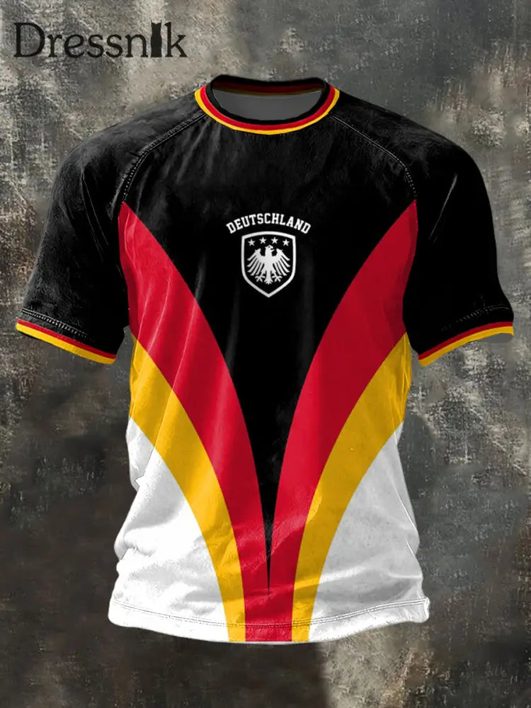 Männer Deutschland 2026 Fußball mannschaft Unterstützer Print T-Shirt als bild / S