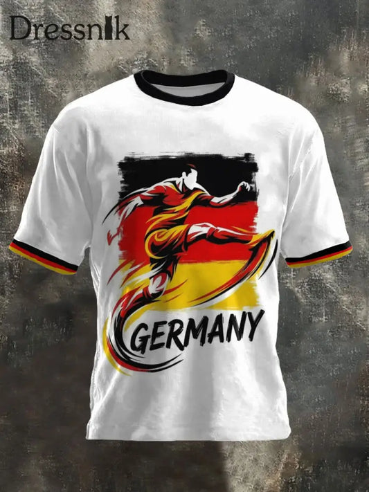 Männer Deutschland 2026 Fußball mannschaft Unterstützer Print T-Shirt als bild / S