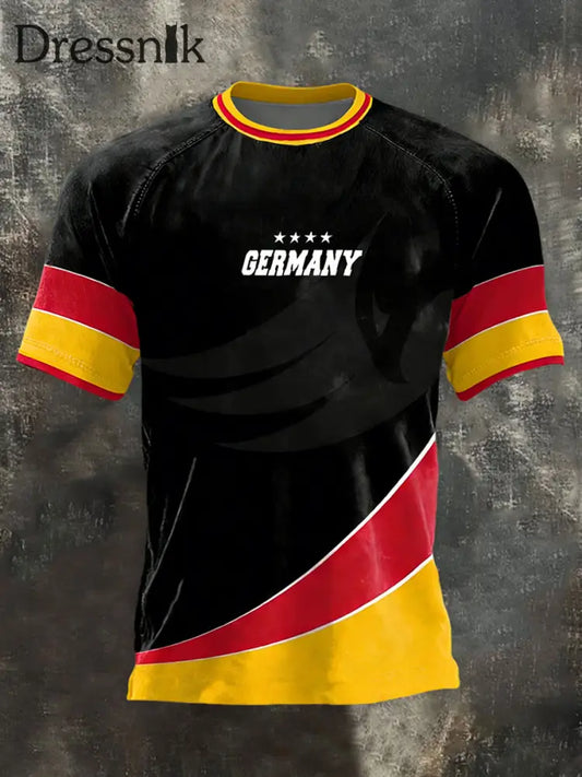 Männer Deutschland 2026 Fußball mannschaft Unterstützer Print T-Shirt als bild / S
