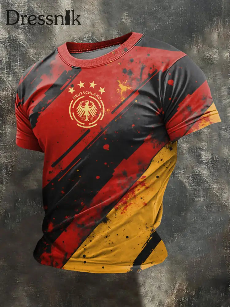 Männer Deutschland 2026 Fußball mannschaft Unterstützer Print T-Shirt als bild / S