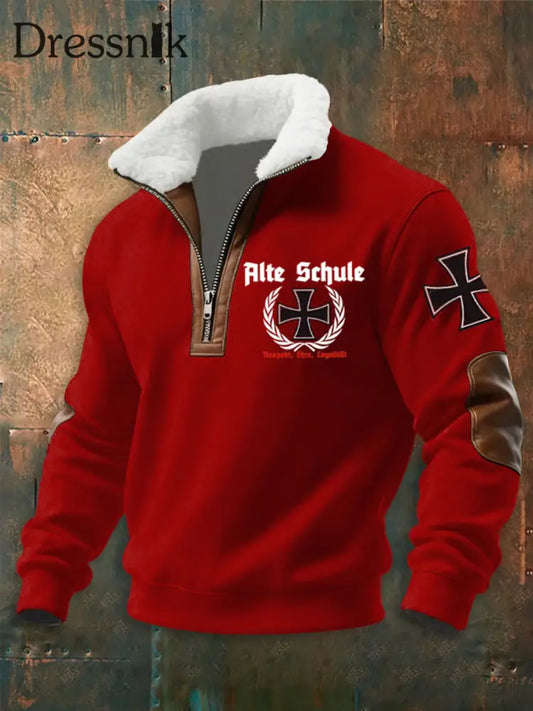Männer Deutschland Design Hoodie Rot / S