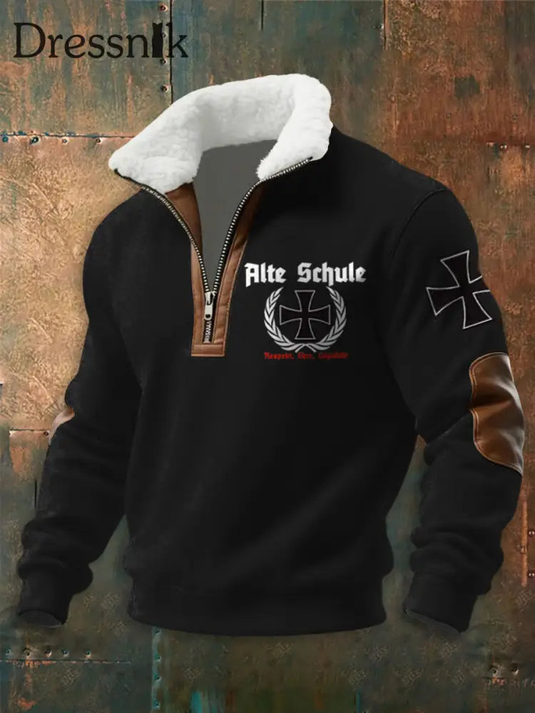 Männer Deutschland Design Hoodie Schwarz / S