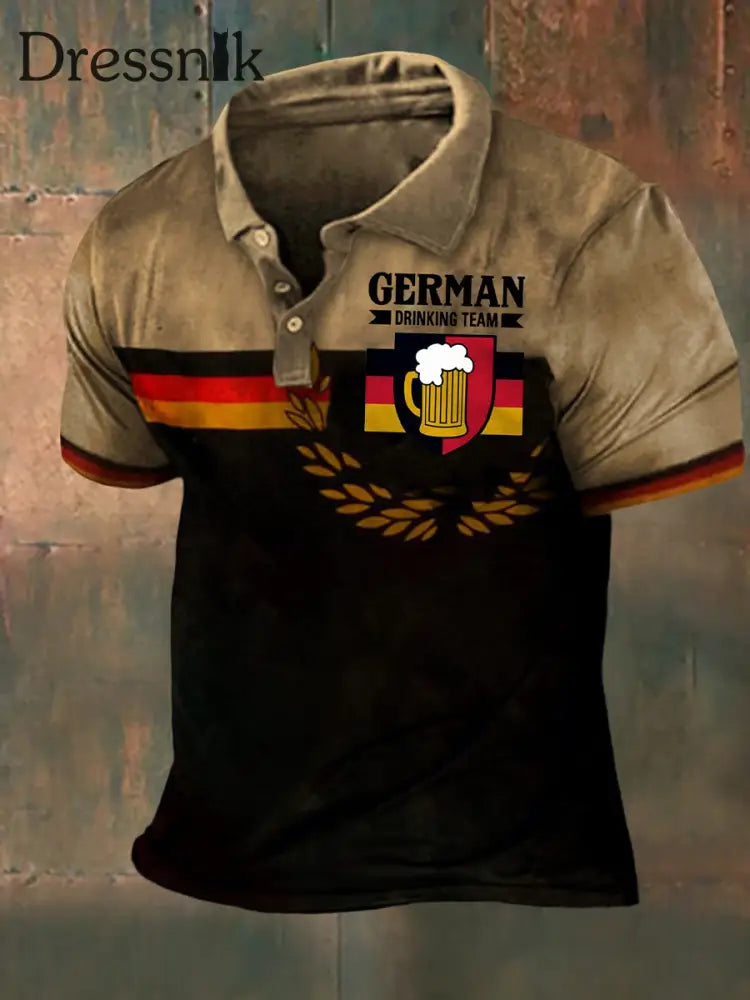 Männer Deutschland Grafik gedruckt Kurzarm T-Shirt als bild / S