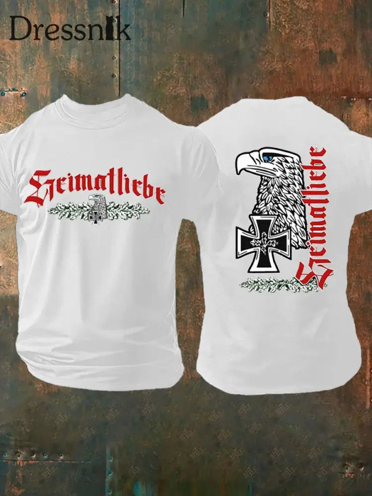 Männer Deutschland Heimat liebe T-Shirt Weiß / S
