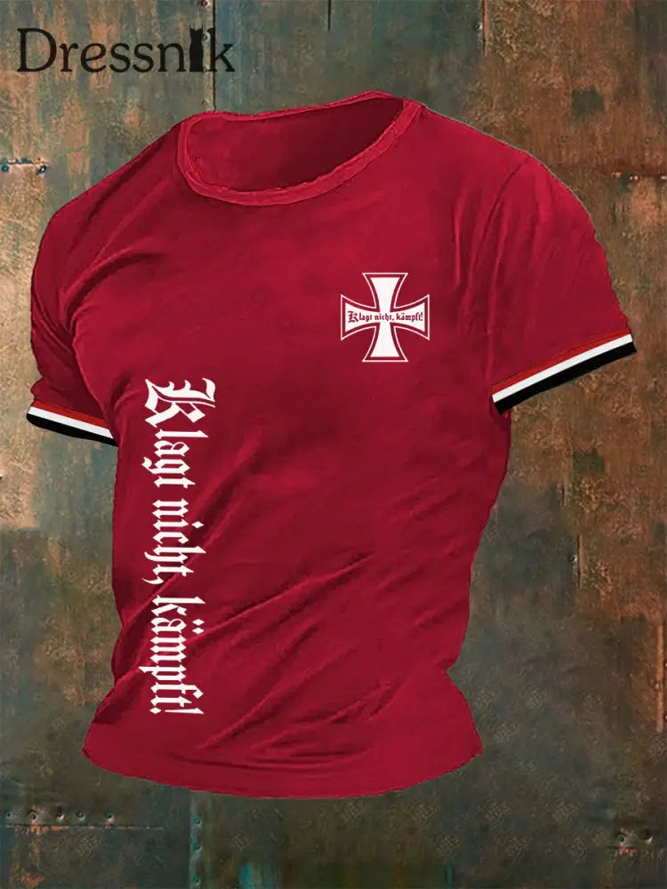 Männer Deutschland Klagt nicht kämpft T-Shirt Rot / S