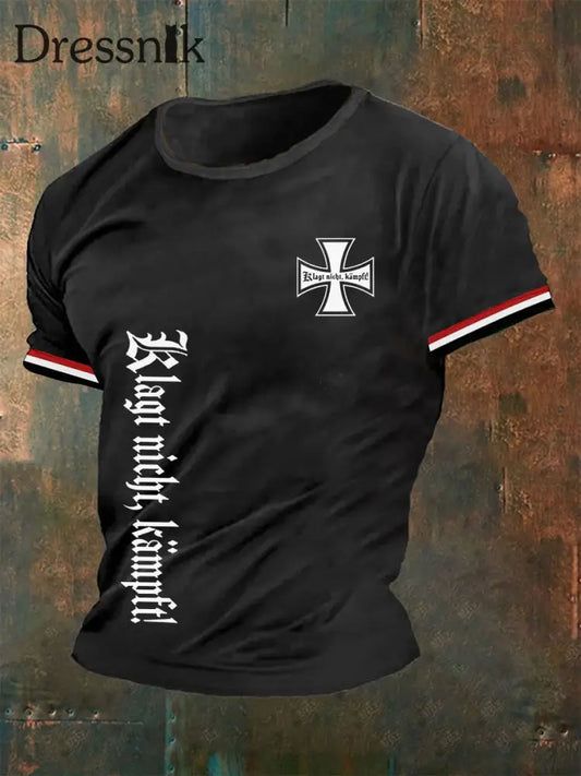 Männer Deutschland Klagt nicht kämpft T-Shirt Schwarz / S