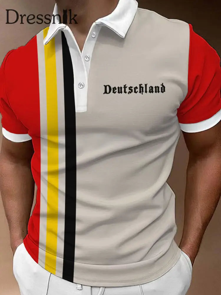 Männer Deutschland lässig Polo Shirt als bild / S