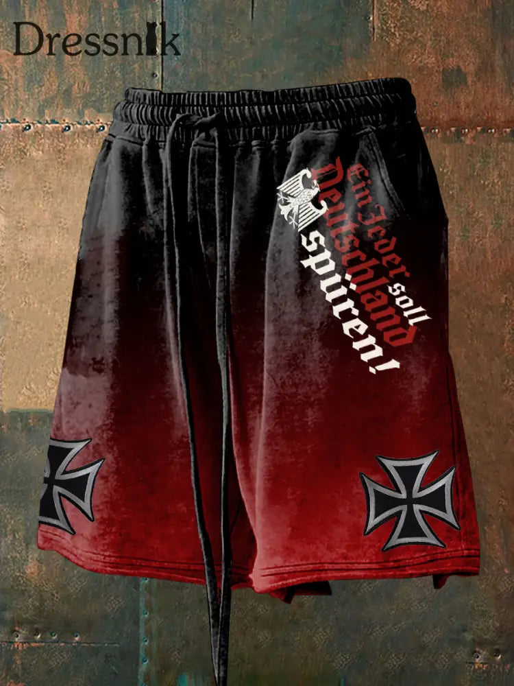 Männer Deutschland Print Shorts als bild / S