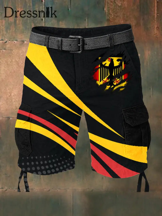 Männer Deutschland Shorts Schwarz / S