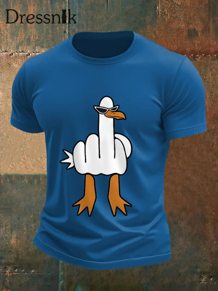Männer die ich keine Ente gebe lustiges Mittelfinger-Offensiv-unhöfliches Enten-Print-T-Shirt