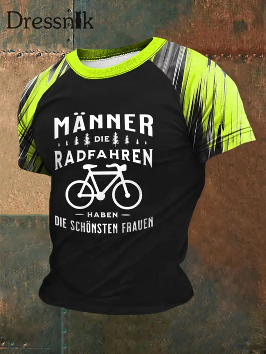 Männer Männer die Rad fahren haben die schönen Frauen T-Shirt Schwarz / S