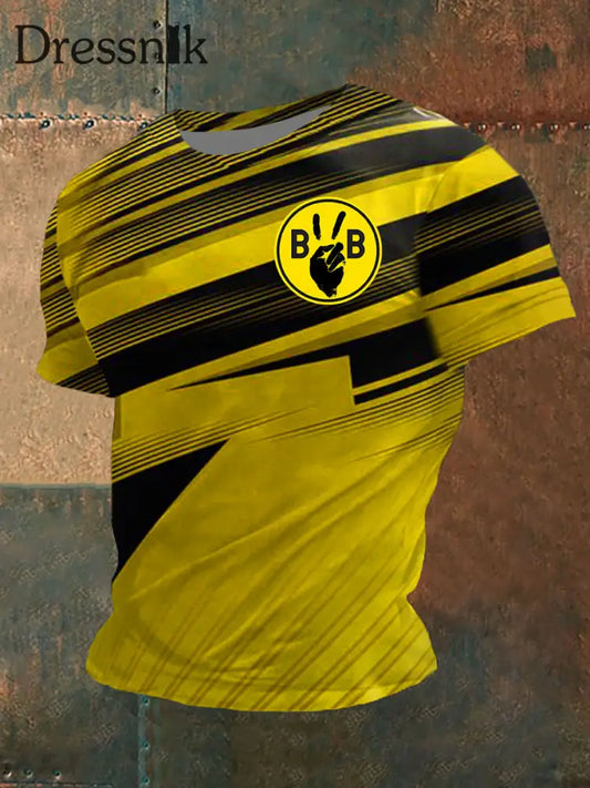 Männer Dortmund T-Shirt mit kurzen Ärmeln Gelb / S