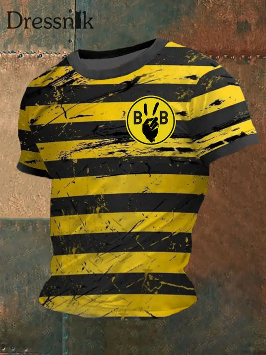 Männer Dortmund T-Shirt mit kurzen Ärmeln Gelb / S