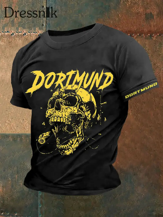 Männer Dortmund T-Shirt mit kurzen Ärmeln Schwarz / S