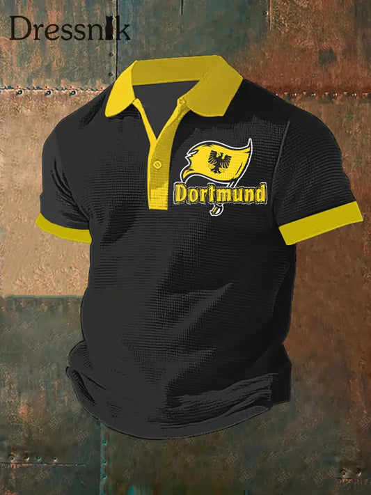 Männer Dortmund T-Shirt mit kurzen Ärmeln Schwarz / S