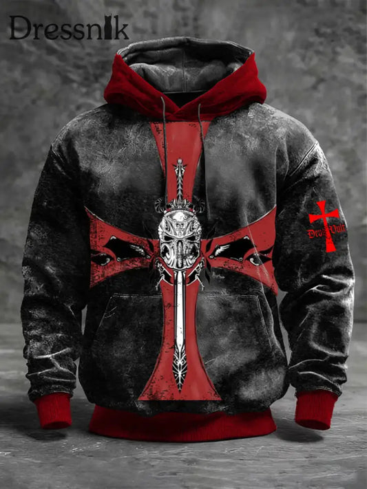 Männer Eisernes Kreuz Legion Glauben Hoodie mehrfarbig / S
