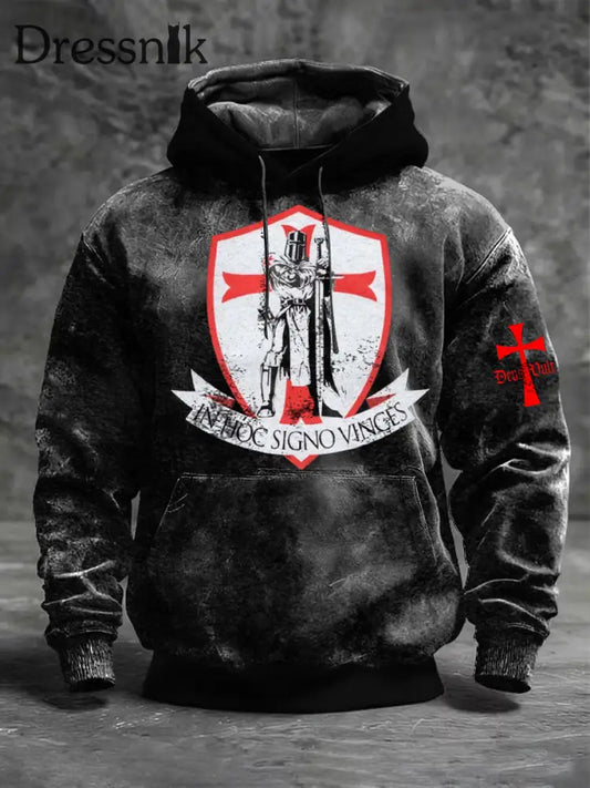 Männer Eisernes Kreuz Legion Soldat & Rotes Kreuz Emblem Hoodie mehrfarbig / S