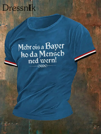 Männer Mehr ois a Bayer ko da Mensch ned wern T-Shirt Blau / S