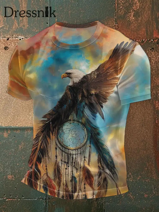 Männer Native American Eagle T-Shirt als bild / S
