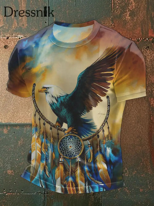 Männer Native American Eagle T-Shirt als bild / S