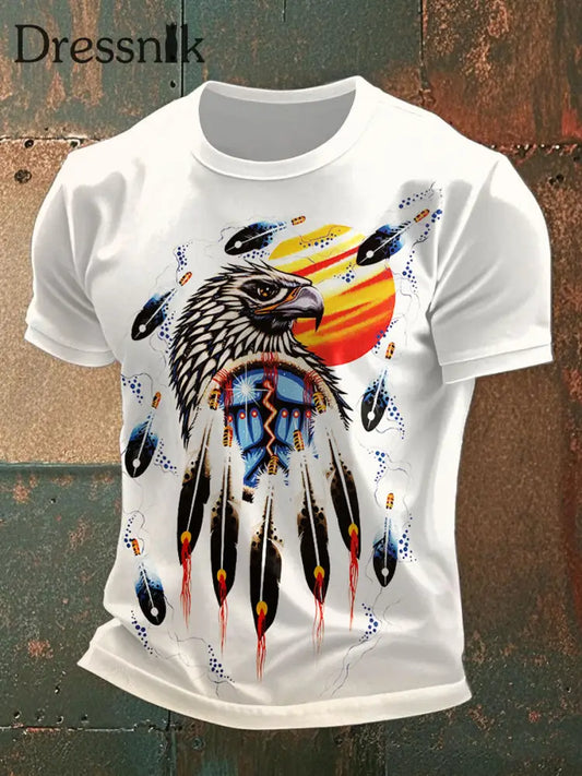 Männer Native American Eagle T-Shirt als bild / S